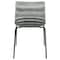 Leisuremod Astor Plastic Dining Chair with Black Steel Base Water Ripple Design in Transparent Black ACBL-20TBL - alternate 7