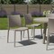 Homeroots Set of Four Taupe Heavy Duty Plastic Outdoor Stacking Dining Chairs, 4PK 565209 - alternate 3