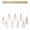 Euf Jateo, Chandelier, 13-Light, 51", Gold, Clear Glass 50103-020 - alternate 1