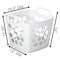 Basicwise Flexible Plastic Laundry Basket - Square Storage Hamper with Side Handles for Easy Carrying QI003857.WT - alternate 8