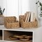 Happimess Havanah Southwestern Hand-Woven Hyacinth Slanted Pantry Baskets with Handles, Natural, 2PK BSK1007A-2SET - alternate 1