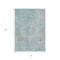 Homeroots 5' X 8' Sky Blue And Blush Medallion Washable Indoor Outdoor Area Rug 615741 - alternate 5
