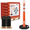 Jrex Safety 42 in Ring Loop Orange Traffic Delineator Post with 13 LB PVC Base, Half Pallet 48 DLRB-JR-ORG-42-HP48 - alternate 1