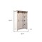 Homeroots 54" Brown And White Solid Wood Four Drawer Combo Dresser 524567 - alternate 5