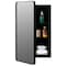 Basicwise Cabinet, Black, 25 in H, 15.5 in W QI004699.BL - alternate 6