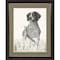 Homeroots Hunting Dog Brown Framed Print Wall Art 527039 - alternate 1