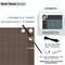 Wrightmaster 2.5 ft. x 25 ft. Brown Balcony Privacy Fence Screen with UV Blockage for Balcony Porch Deck Yard ZR-2525BW - alternate 5