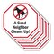 Signmission A Good Neighbor Cleans Up!, 10 inch X 10 inch, Aluminum Metal Signs, 5PK OC-A-5Pack-10-17 - alternate 1