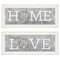 Homeroots Set Of Two Where Our Story Begins 1 White Framed Print Wall Art, 2PK 415807 - alternate 1