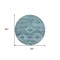 Homeroots 8' Teal Blue And Aqua Round Southwestern Washable Indoor Outdoor Area Rug 588734 - alternate 5