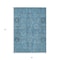 Homeroots 3' X 5' Sky Blue And Gray Oriental Washable Indoor Outdoor Area Rug 582062 - alternate 4