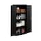 Hirsh Storage Cabinet, 66 in H, 30 in W, 15 in D, Black, 4 Shelves 26147 - alternate 7