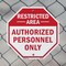 Signmission Restricted Area Authorized Personne, 10 inch X 10 inch, Aluminum Metal Signs, 2PK OC-A-2PACK-10-175 - alternate 5