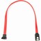 Rocstor PREMIUM 12IN 1FT LATCHING SATA TO RIGHT ANGLE SATA SERIAL ATA - 7-PIN STRAIGHT Y10C857-RD - alternate 7