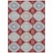 Homeroots 3' X 5' Red And Navy Blue Floral Washable Indoor Outdoor Area Rug 610769 - alternate 3