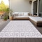 Homeroots 3' X 5' Lavender And Ivory Geometric Washable Indoor Outdoor Area Rug 613783 - alternate 7