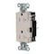 Hubbell Wiring Device-Kellems Straight Blade Receptacle, 5-20R, 20 A, 125V AC, 2 Pole, 3 Wire, Surface Mount, Grounded DR20STLATR - alternate 2