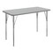 Flash Furniture Wren 48 in x 24 in Adjustable Height Activity Table, Thermal Laminate Top, Standard Legs, Gray XU-A2448-REC-GRY-T-A-GG - alternate 1
