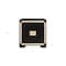 Homeroots 26" Black and Gold Two Drawer Faux Crystal Bling Wood Nightstand 564649 - alternate 7