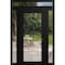Vdomdoors Front Exterior Prehung Metal-Plastic Door Clear Glass / MANUX 8666 Matte Black / Office Commercial MANUX8666EXD-BLK-W12+30+12xH80+16-RH-I - alternate 1