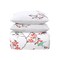 Homeroots Coral and White Queen 100% Cotton 200 Thread Count Washable Duvet Cover Set 528103 - alternate 4