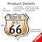 Signmission Route Us 66 Rustic, 18 inch X 18 inch, Plastic Sign, 2PK SHI-P-2PACK-18-485 - alternate 2