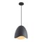 Jonathan Y Luella 11.75" 1-Light Bohemian Coastal Adjustable Plaster-Look Organic Scalloped Dome Metal LED Pend JYL9209B - alternate 1