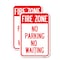 Signmission Fire Zone No Parking No Waiting, 12'' X 18'' 2 Signs, Heavy Gauge Aluminum, 2PK A-1218-2PACK-23970 - alternate 1