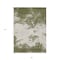 Homeroots 5' X 8' Olive Green Gray And Ivory Abstract Washable Indoor Outdoor Area Rug 599515 - alternate 5
