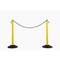 Us Weight ChainBoss Outdoor/Indoor Stanchion with 10 ft of Black Plastic Chain - Fillable Base, 2PK U2204 - alternate 1