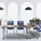 Regency Kee Mobile Adjustable Classroom Table W/ 2 Andy Mobile Chairs, 72 in W, 24 in L, Noble Oak MT7224NOAPCGY40NV - alternate 6