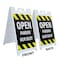 Signmission Open Pardon Our Dust, A-Frame & 2 Decals Installed, Heavy-Duty Plastic Frame SBHD-D-2436-Open Pardon Our Dust - alternate 4