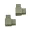 M-D Building Products 3/8 in. Pewter Aluminum Bullnose Square Dual Purpose Corner 32039 - alternate 2