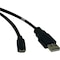 Tripp Lite USB 2.0 HI-SPEED A TO MICRO-B CABLE M/M 10-FT. U050-010 - alternate 1
