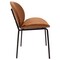 Leisuremod Servos Dining Side Chair, Upholstered Faux Leather Seat and Powder Coated Iron Frame, Dark Brown SCBL-22DBR - alternate 7