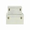 Homeroots Set of Two Silver And White Wood And Shagreen Box With Lid, 2PK 489360 - alternate 2