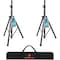 Promaster Adjustable Tripod PA Speaker Stands Pair with Carry Bag, Tall, for DJs and Musicians PRMSSTAN22 - alternate 1