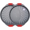 Bakkenmaster Pizza Tray, 2 Round Pans with Silicone Handles, Carbon Steel, Non-Stick, PFOA-Free, Bakken BAKPIZA22 - alternate 1