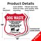 Signmission Dog Poop Shield Sign Dog Waste Is A Thre, 18 inch X 18 inch, Plastic Sign, 2PK SHI-P-2PACK-18-374 - alternate 4