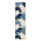 World Rug Gallery Amalfi Contemporary Tropical Floral Indoor/Outdoor Runner Rug 2 ft 7 in x 6 ft Navy 8013NAVY27X6 - alternate 3