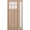 Doornmore CRF-P3G6, 51.5" x 98" ( 36" Door + 12" Side) Left Hand, Mahogany SDL 6 Lite Exterior Door CRF-P3G6-SW-3696-G101-SL_1-1_LI - alternate 1