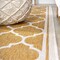Jonathan Y Trebol Moroccan Trellis Textured Weave Yellow/Cream 2 ft. x 8 ft. Indoor/Outdoor Runner Rug SMB109F-28 - alternate 5