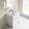 James Martin Vanities Bellshire 30" Single Vanity, Bright White w/ 3 CM Carrara Marble Top 660-V30-BW-3CAR - alternate 7
