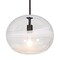 Besa Lighting Geno Stem Pendant, Vapor Clear, Black Finish, 1x7W LED Filament 1TT-GENOCL-EDIL-BK - alternate 1