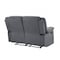 Homeroots 60in Gray Microfiber Manual Reclining Loveseat 329376 - alternate 5