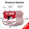 Signmission 24 Hour Surveillance Shield Sign Video S, 12 inch X 12 inch, Aluminum Metal Sign, 5PK SHI-A-5Pack-12-348 - alternate 4