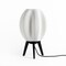 Jonathan Y Wavy 16.5 in. Modern Contemporary Plant-Based PLA 3D Printed Dimmable LED Table Lamp, White/Black USA1000A - alternate 7