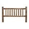 Homeroots Natural Vintage Brown Finish Cedar Log King Headboard 370327 - alternate 1