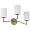 Nuvo Liam, 3 Light Vanity, Burnished Brass, White Opal Glass 60/8203 - alternate 5
