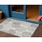 Homeroots 3' X 5' Gray Black And Ivory Nautical Indoor Outdoor Area Rug 554910 - alternate 7